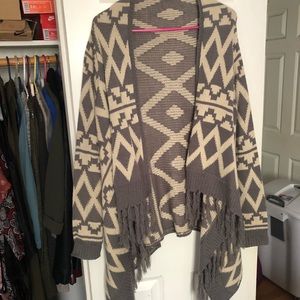 Printed cardigan